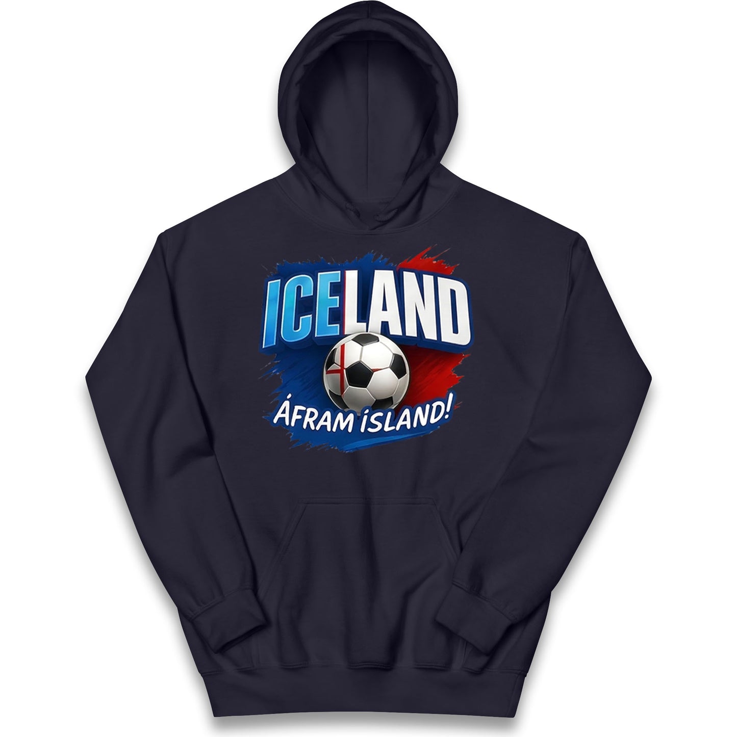 Iceland Retro World Cup Kids Hoodie