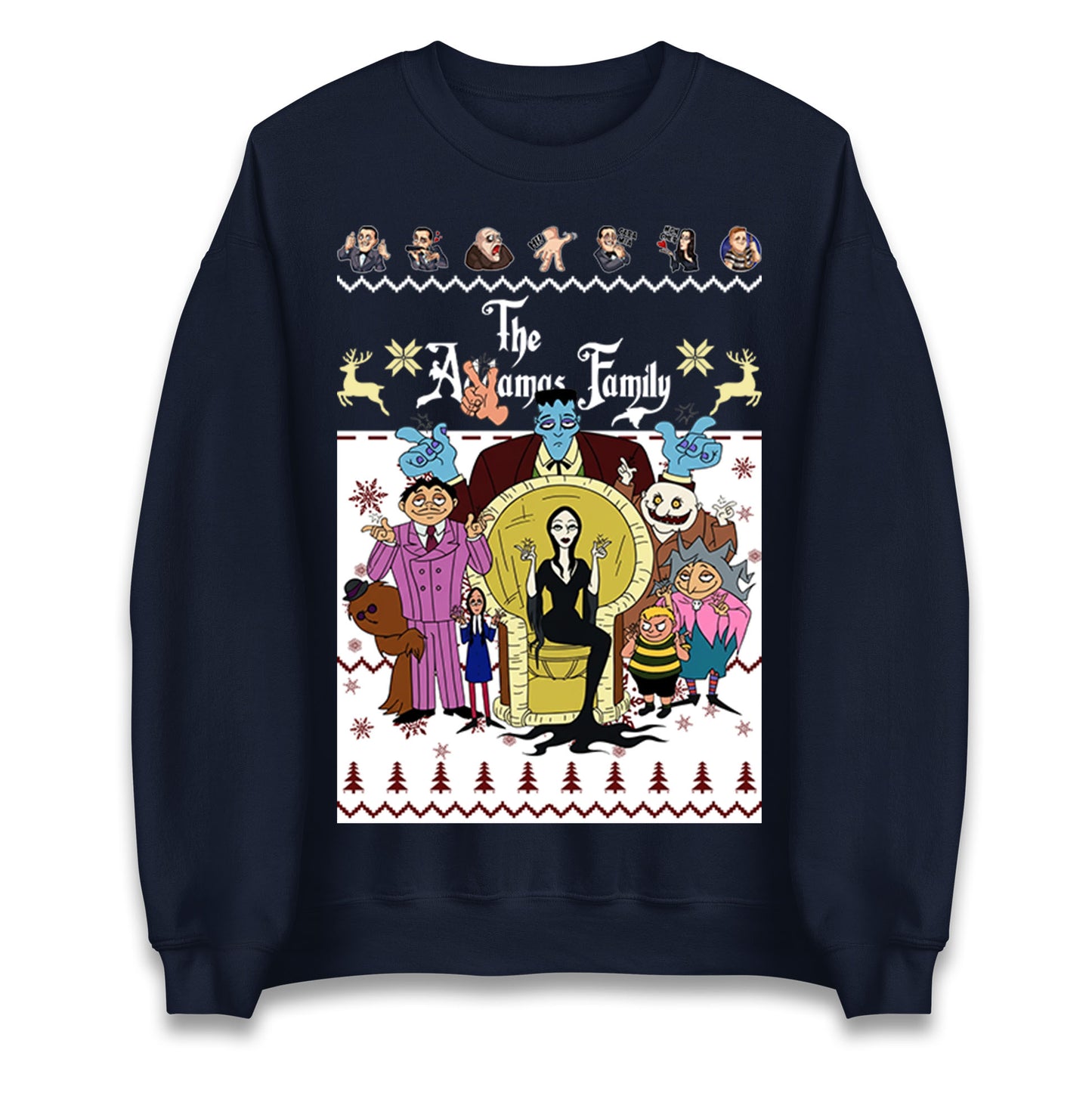 Scary Addams Christmas Jumper