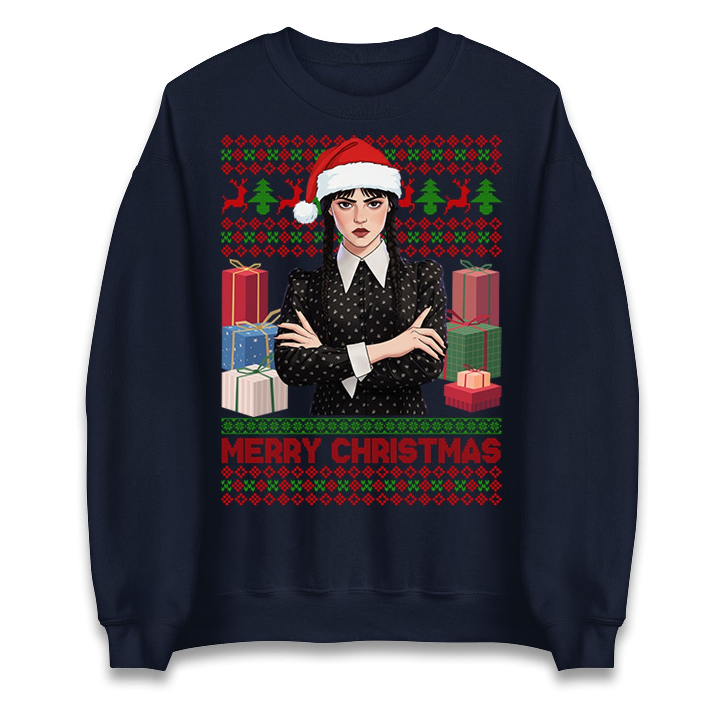 Wednesday Addams Christmas Jumper