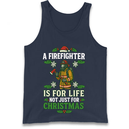 Firefighter Christmas Tank Top