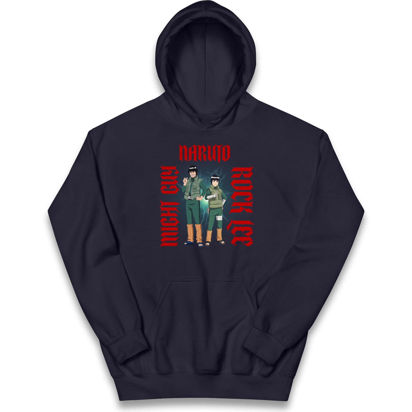 Naruto Might Guy And Rock Lee Hoodie