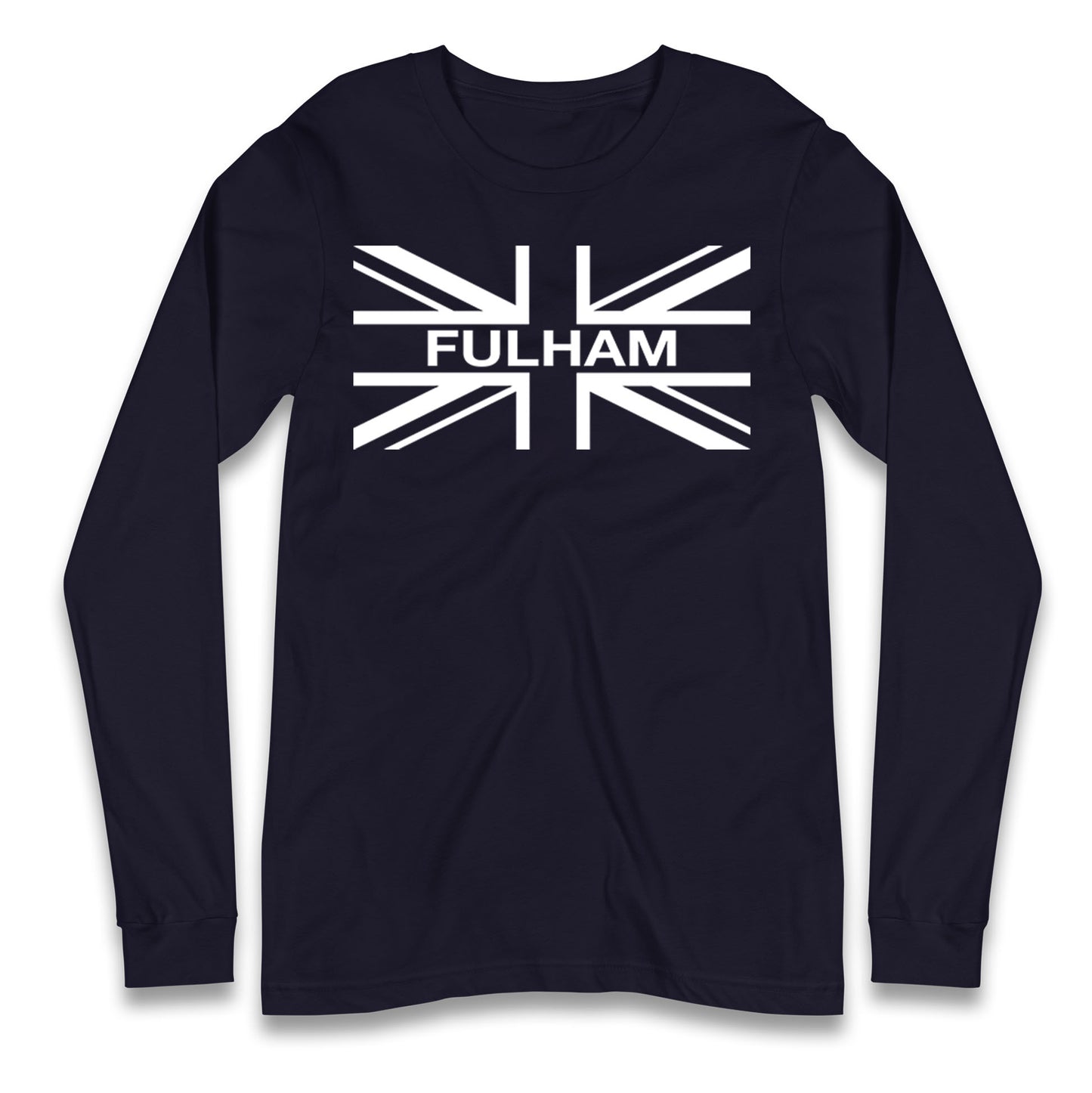Fulham Football Flag Longsleeve T Shirt