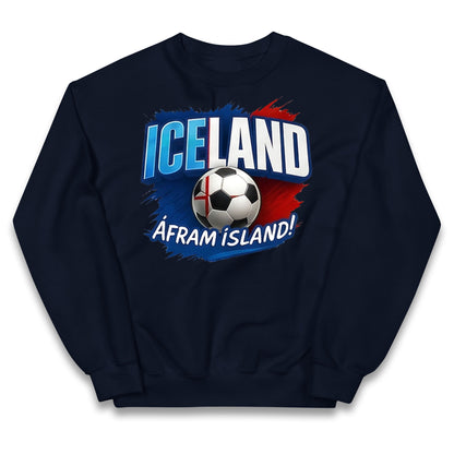 Iceland Retro World Cup Kids Jumper