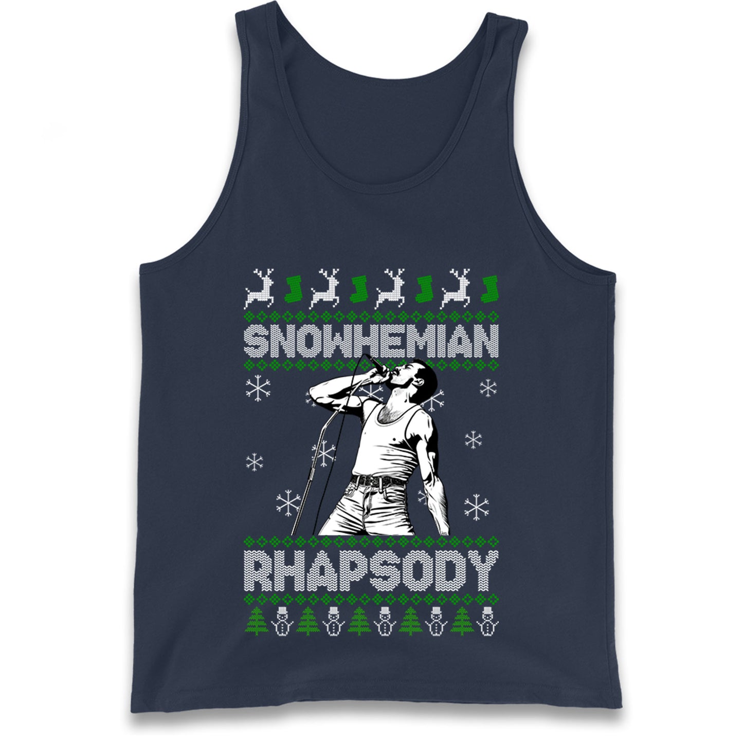 Freddie Mercury Christmas Tank Top