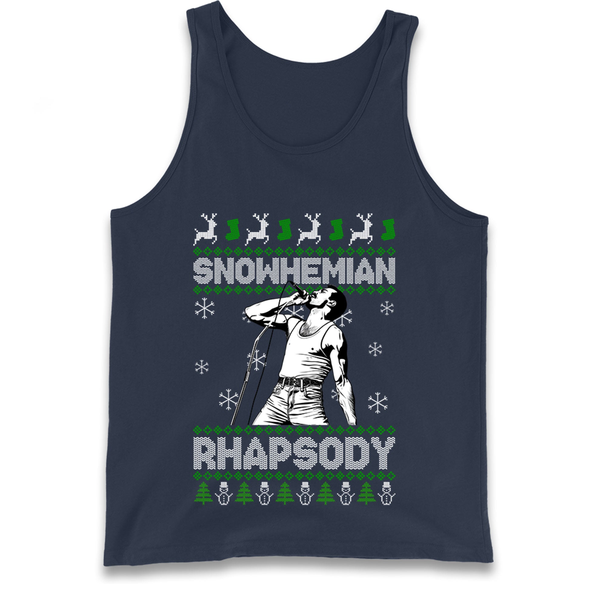 Freddie Mercury Christmas Tank Top