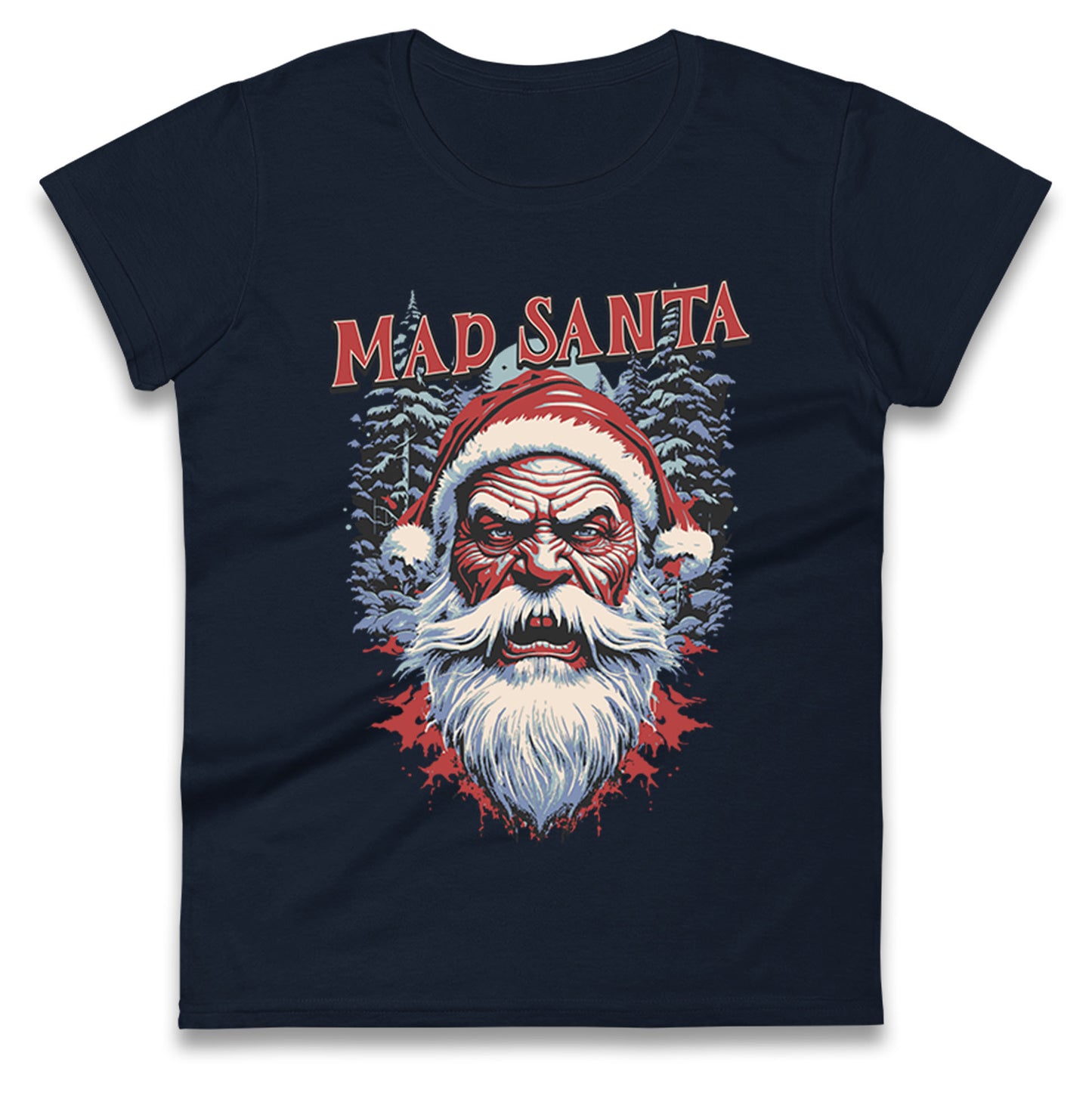 Mad Santa Ladies T Shirt