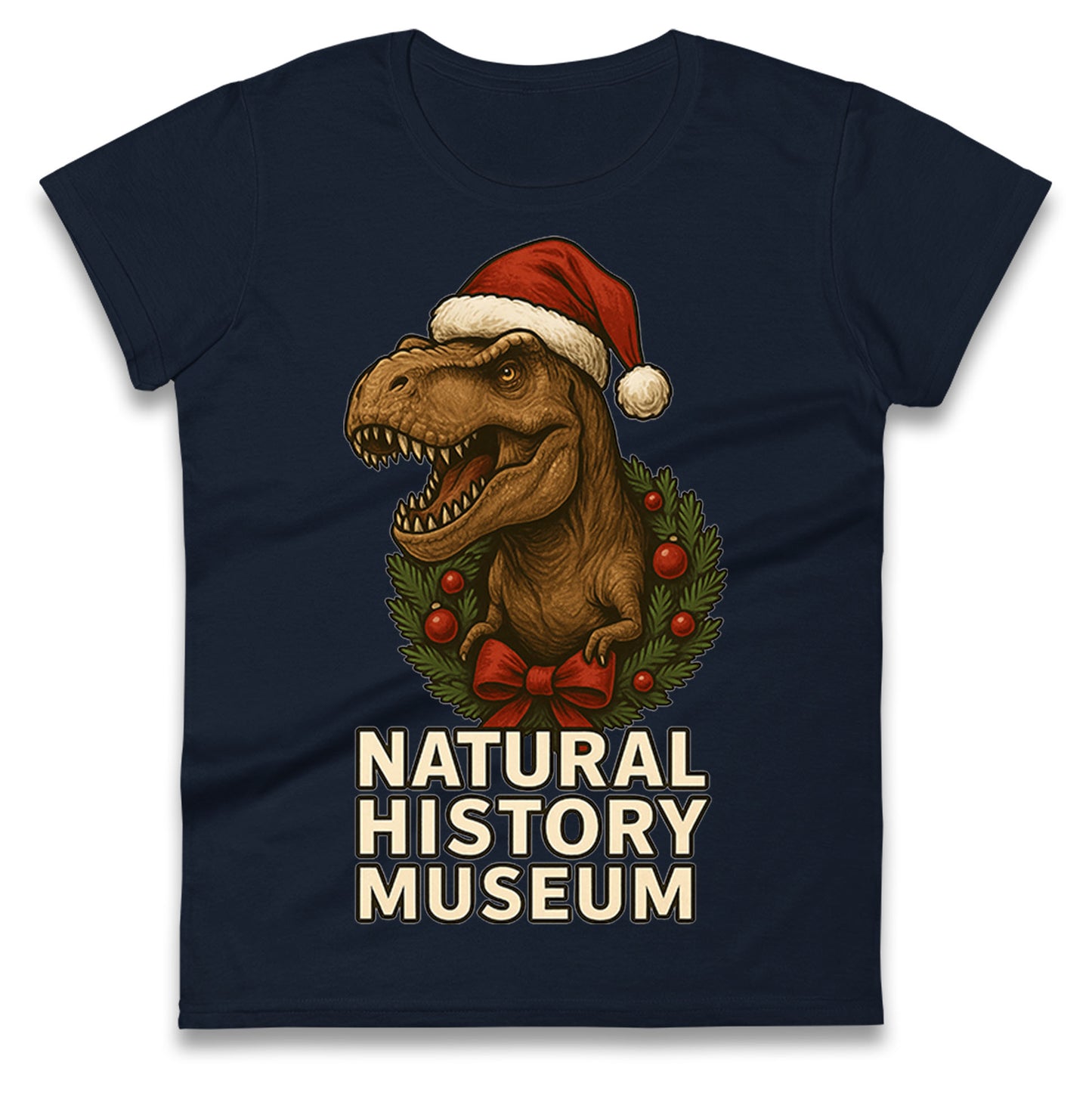 Natural History Museum Christmas Ladies T Shirt