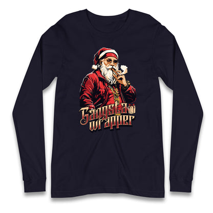 Santa Claus Gangster Longsleeve T Shirt
