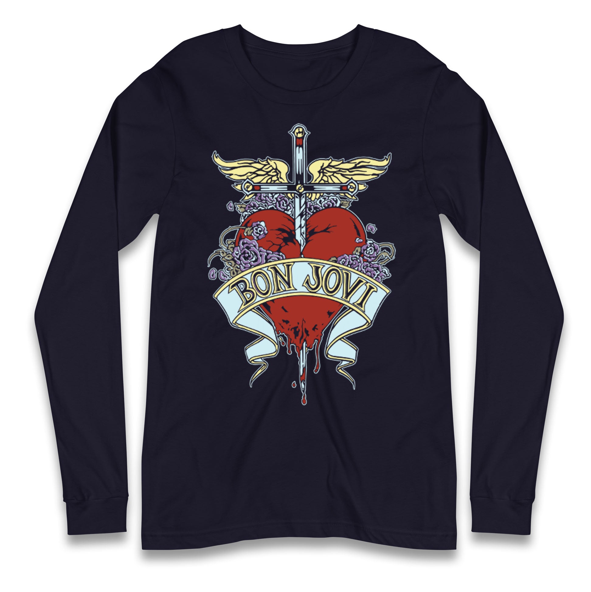 Bon Jovi Rock Band Longsleeve T Shirt 