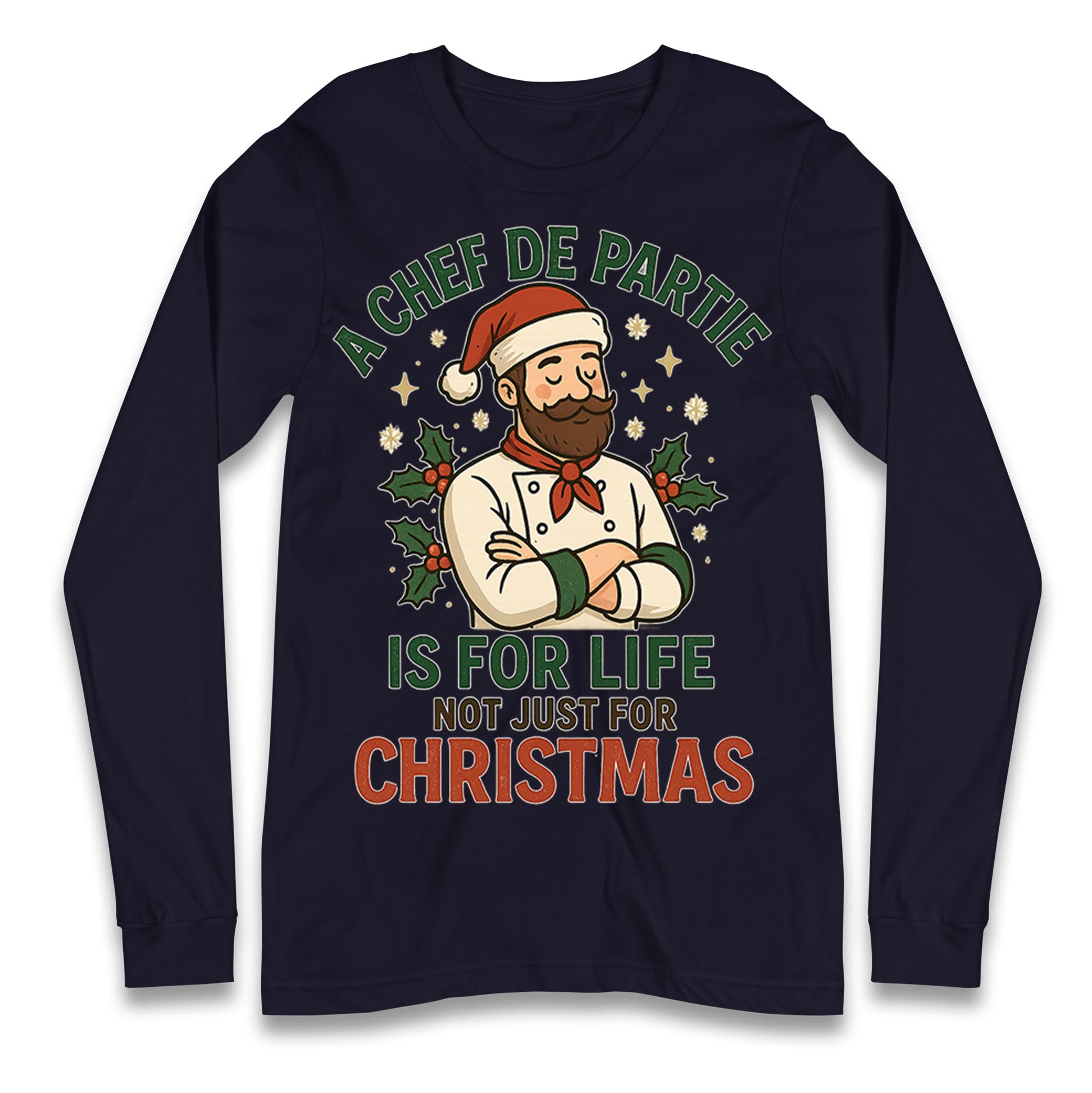 Chef De Partie Christmas Longsleeve T Shirt