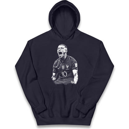  Kylian Footballer Kids Hoodie