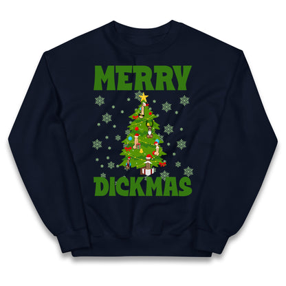 Merry Dickmas Funny Christmas Jumper