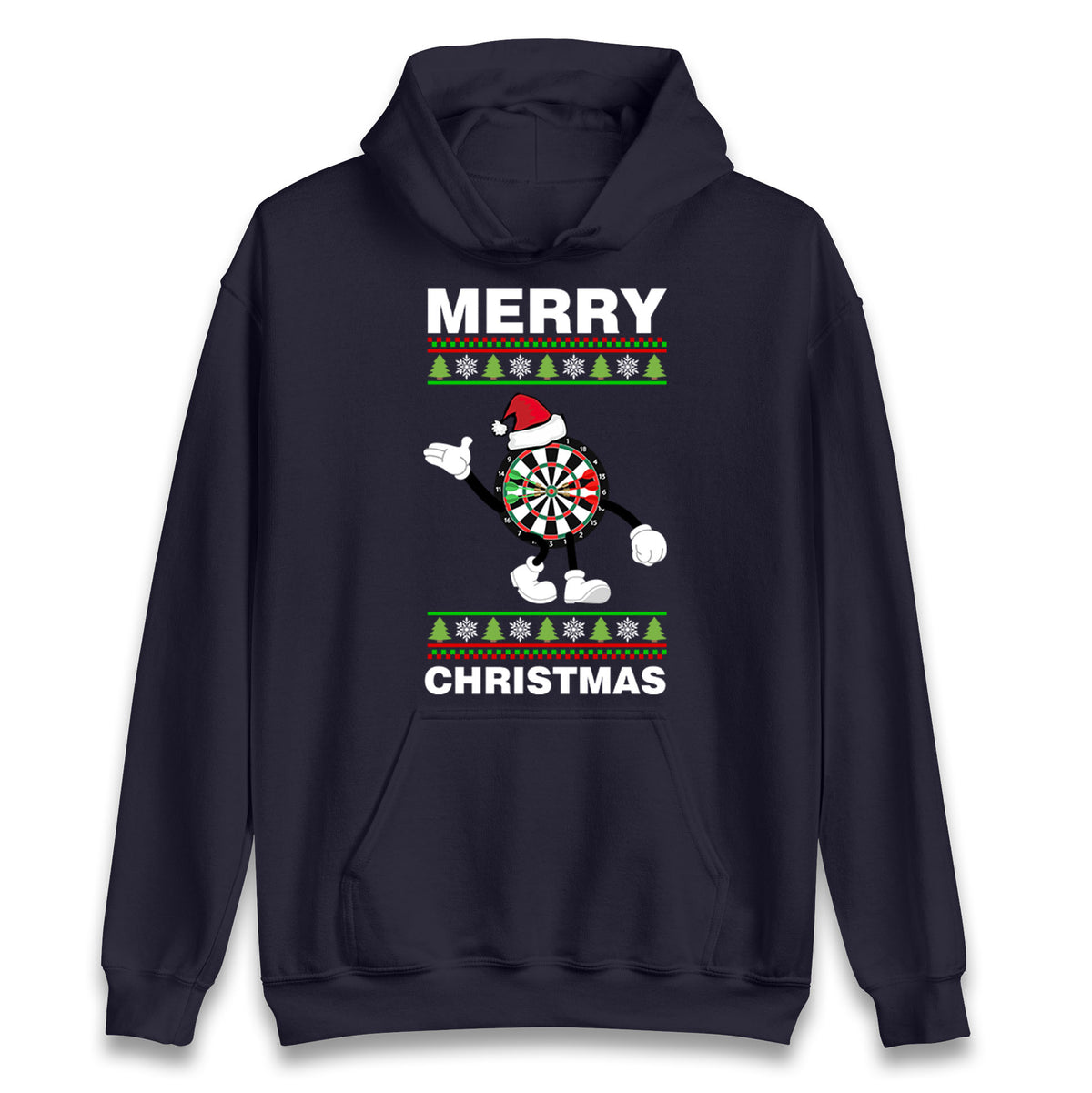dartboard christmas santa costume hoodie