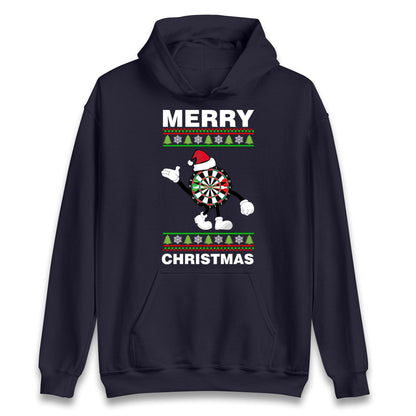 dartboard christmas santa costume hoodie