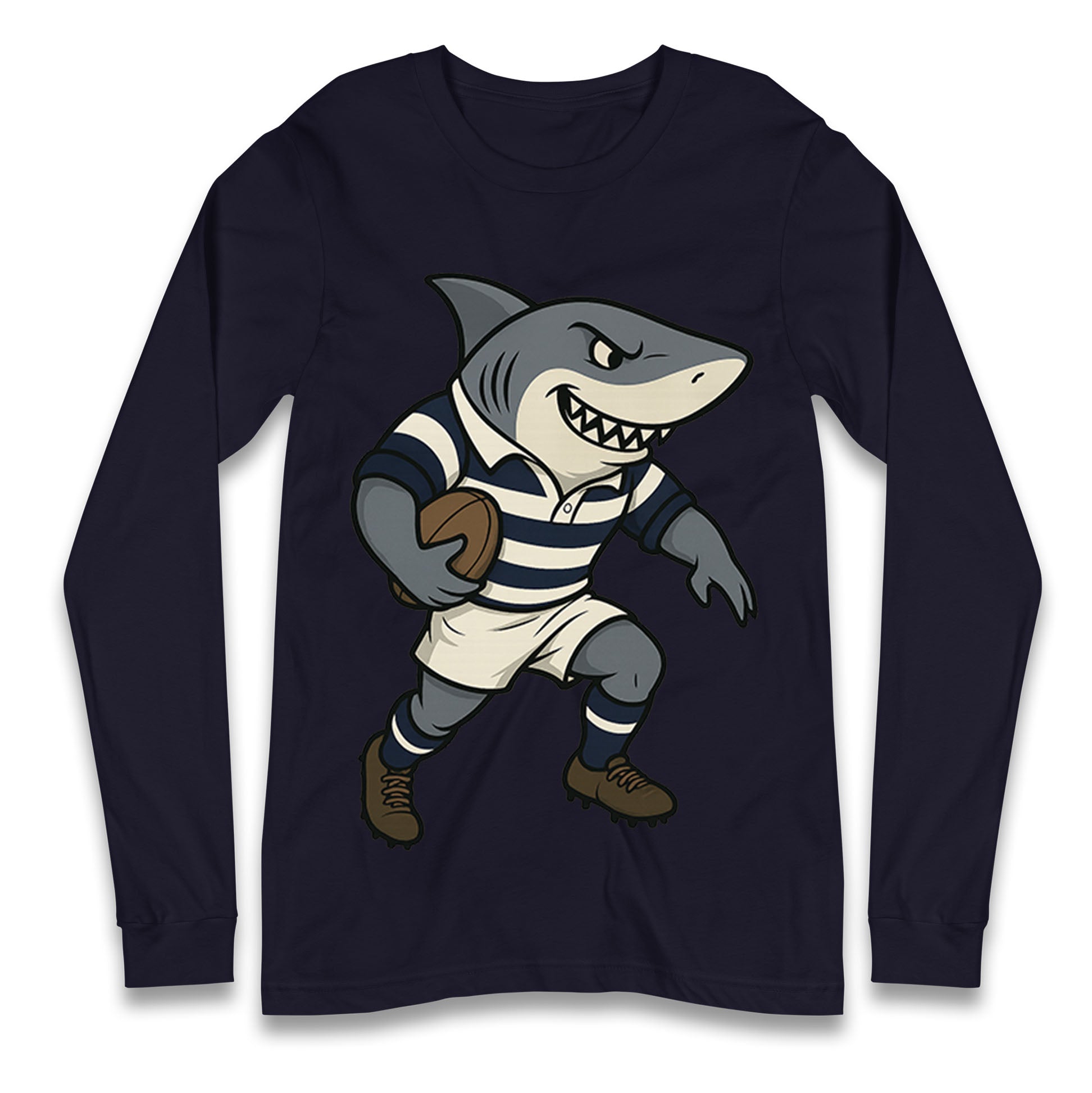 Retro Sale Sharks Rugby Union Longsleeve T Shirt