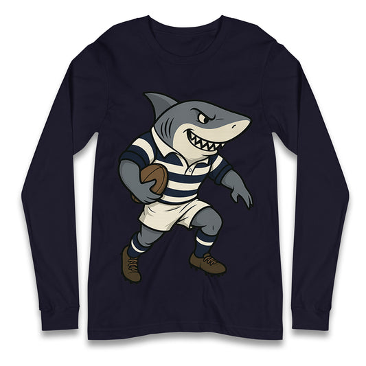 Retro Sale Sharks Rugby Union Longsleeve T Shirt