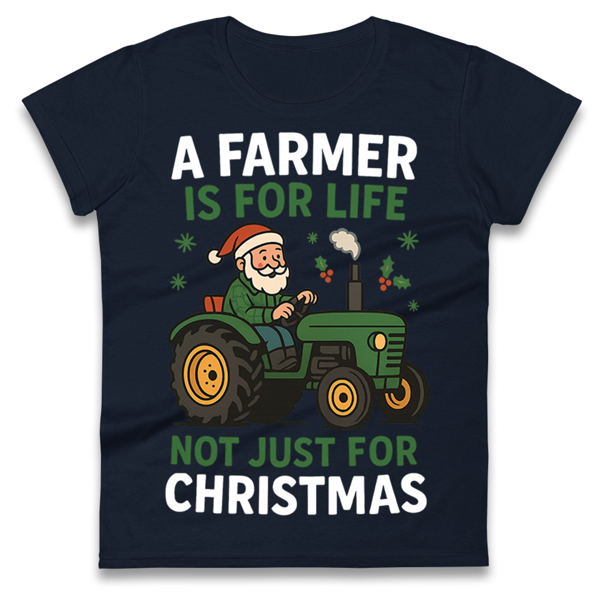 Farmer Christmas Ladies T Shirt