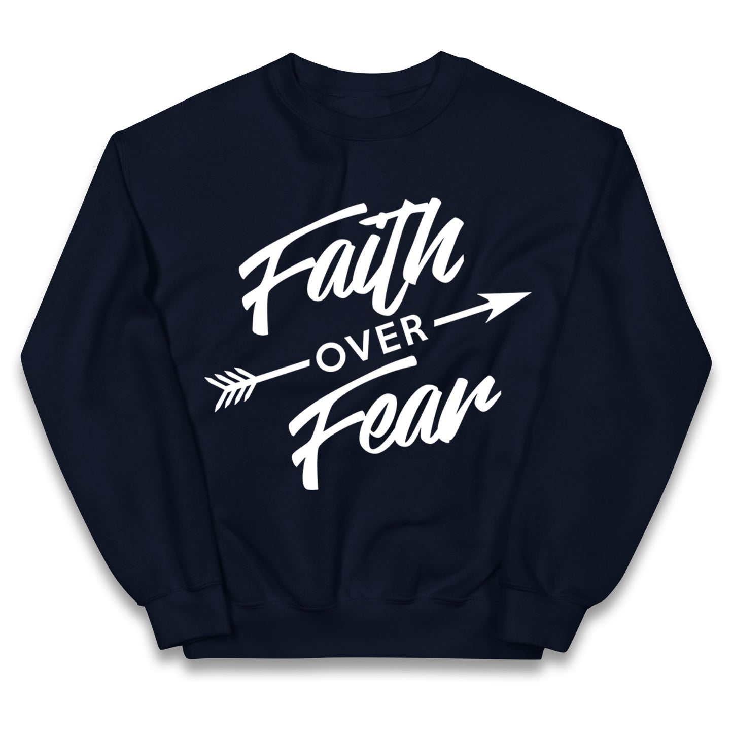 Faith Over Fear Kids Jumper