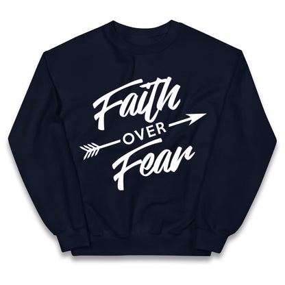 Faith Over Fear Kids Jumper