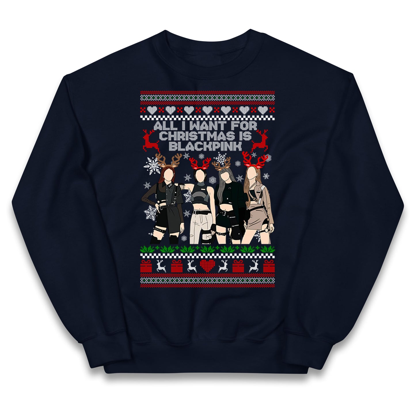 BlackPink Christmas Kids Jumper