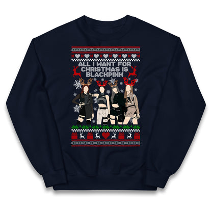 BlackPink Christmas Kids Jumper