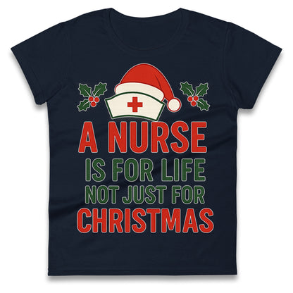 Nursing Christmas Ladies T Shirt