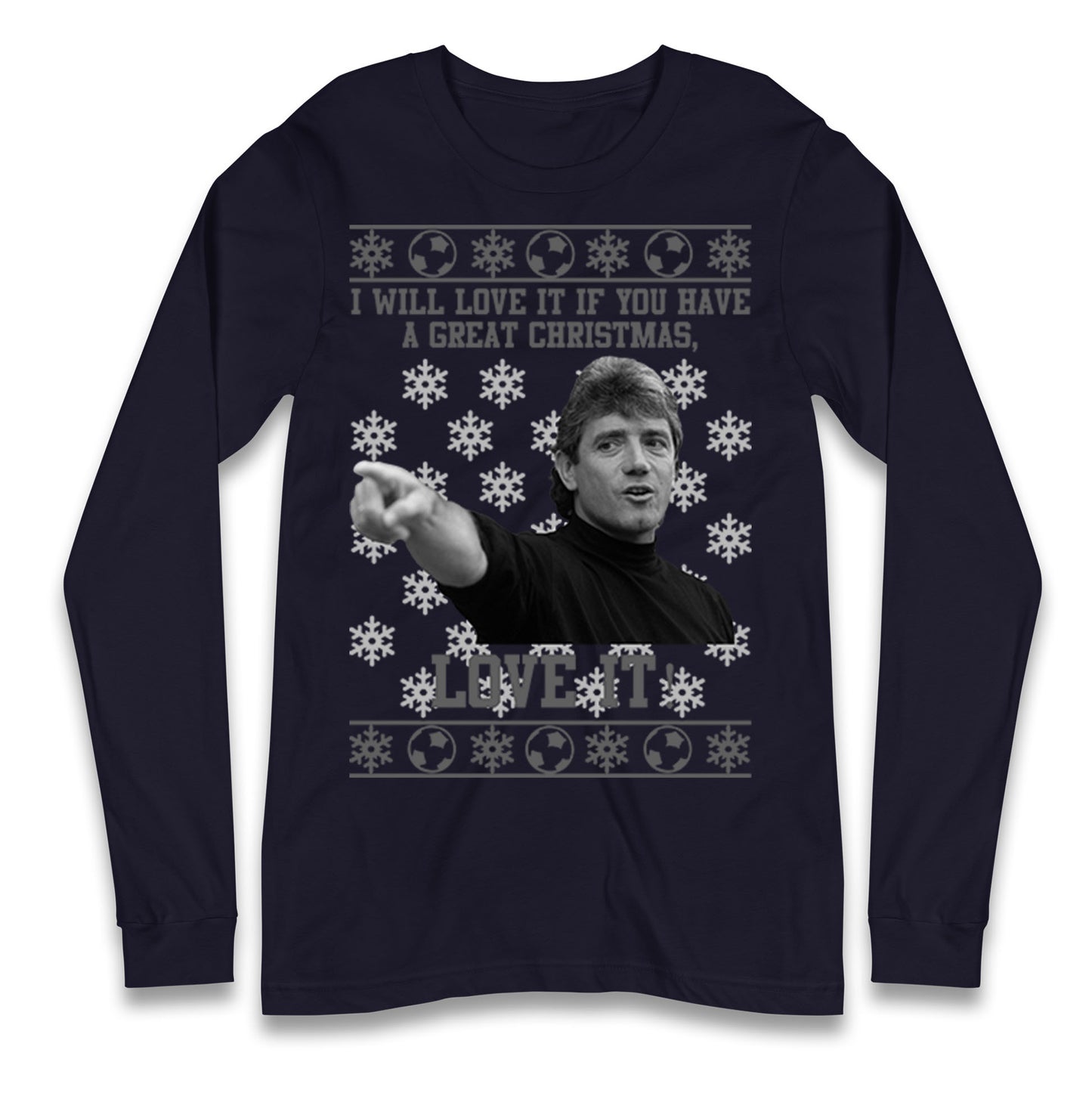 Kevin Keegan Christmas Long Sleeve T Shirt