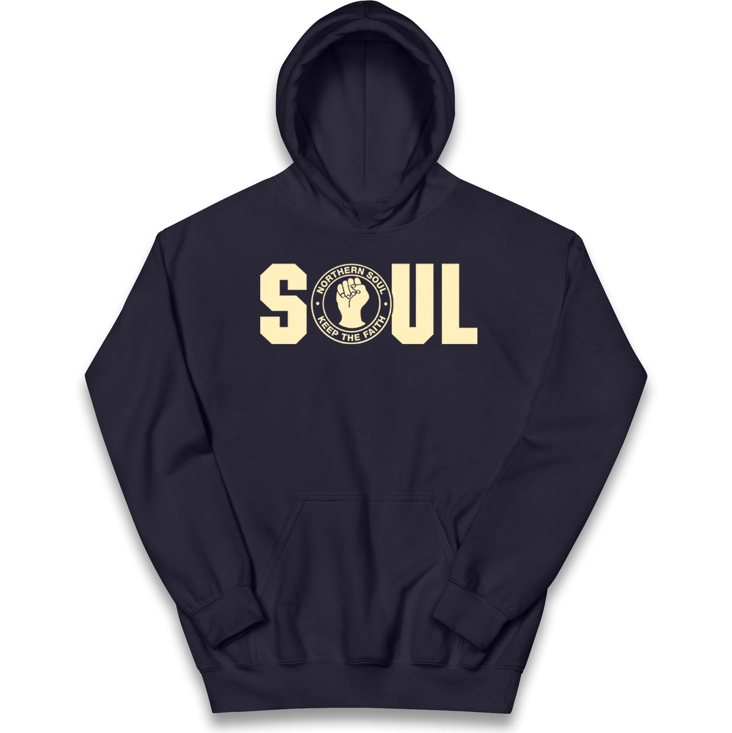 Northern Soul Keep The Faith Logo Kids Hoodie