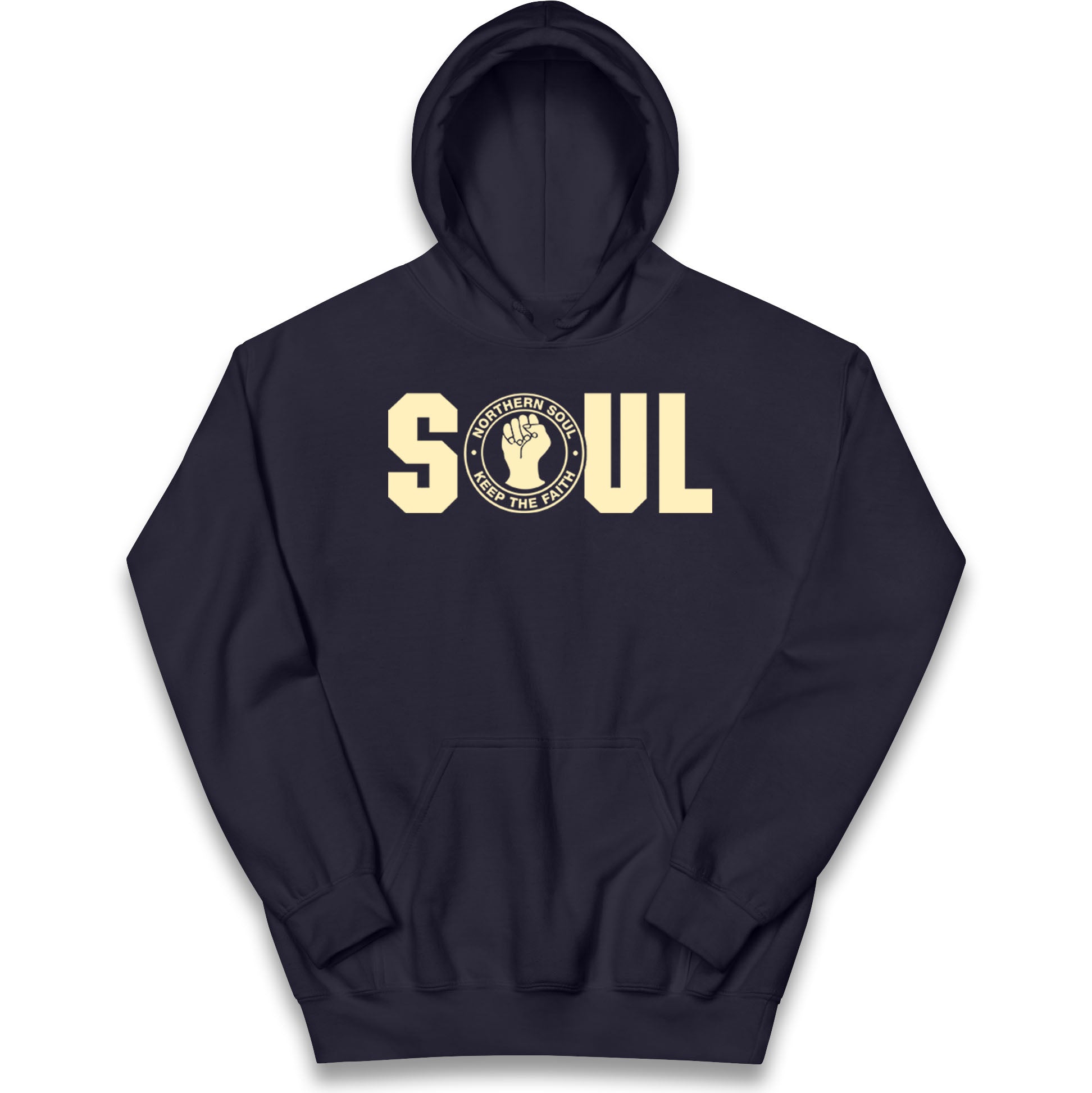 Northern Soul Keep The Faith Logo Kids Hoodie