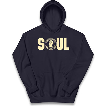 Northern Soul Keep The Faith Logo Kids Hoodie