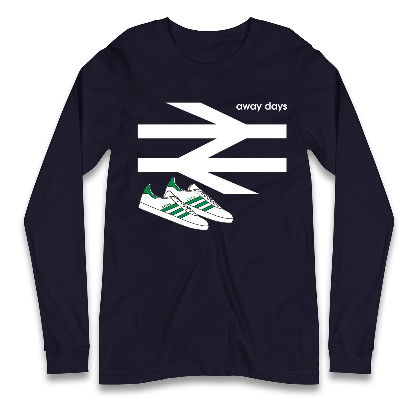 Away Days Celtic Football Club Supporter Long Sleeve T Shirt