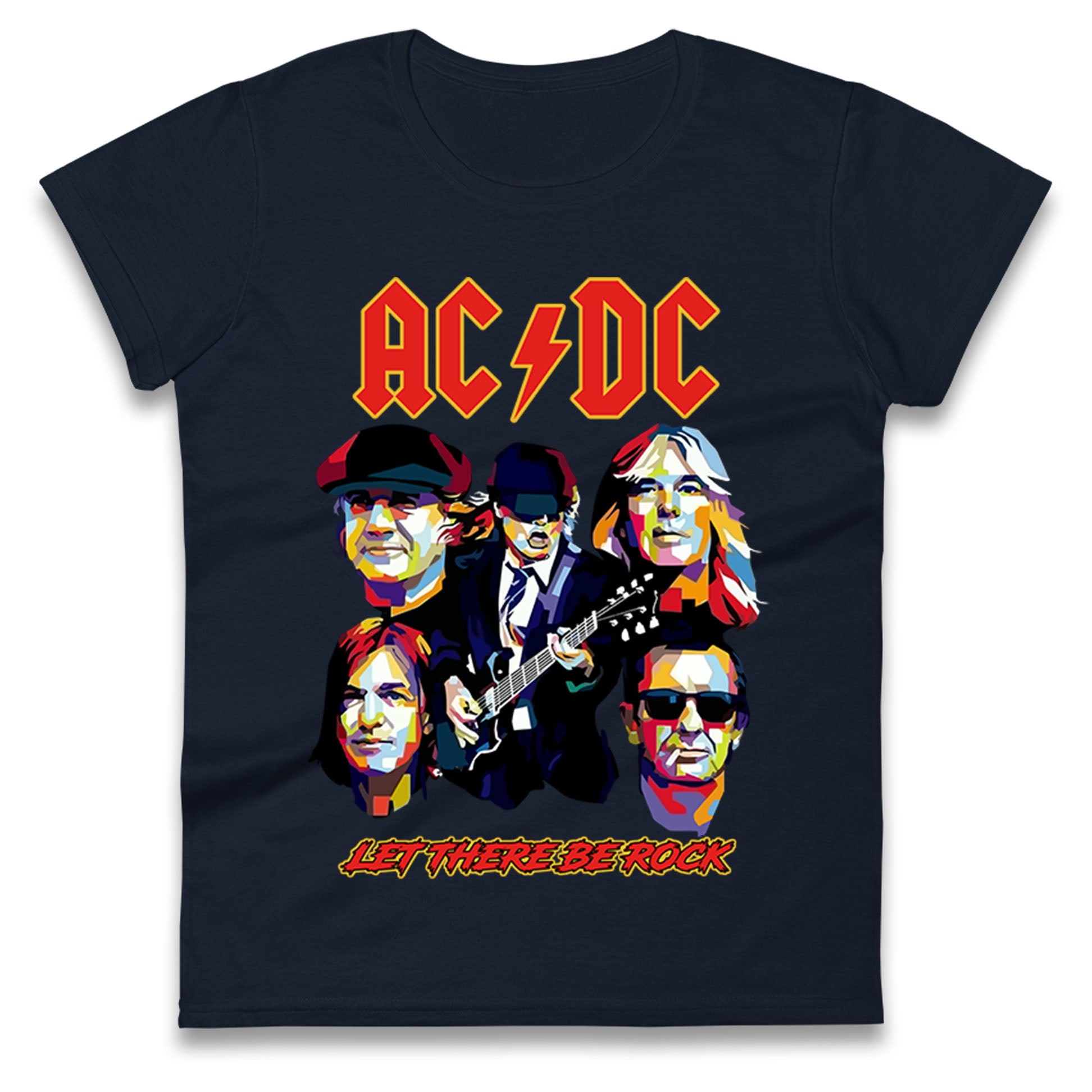 ACDC Let There Be Rock Ladies T Shirt
