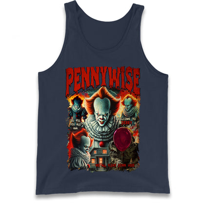 The Clown Pennywise Halloween Bootleg Tank Top