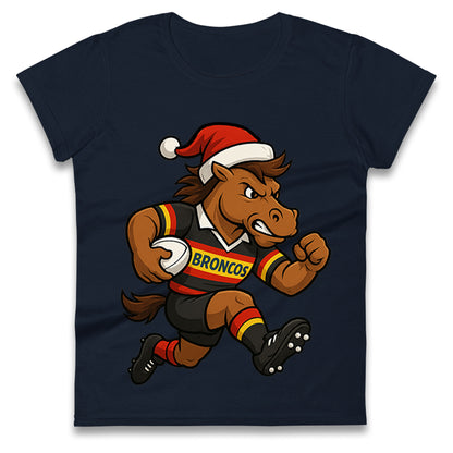 London Broncos Christmas Ladies T Shirt