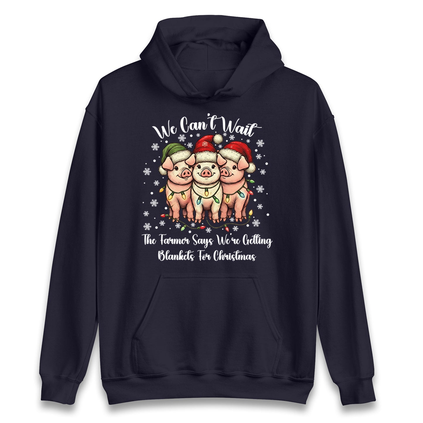 Three Pigs Christmas Hoodie