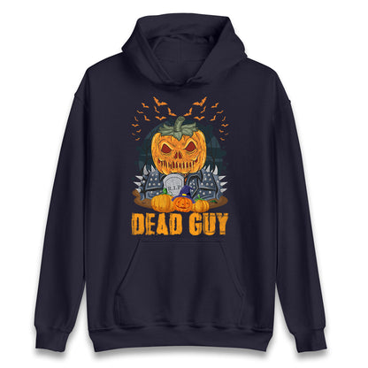 Scary Pumpkin Dead Guy Halloween Hoodie
