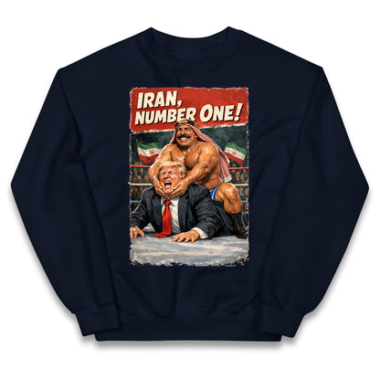 Donald Trump Iron Sheik Iran Wrestling Kids Jumper