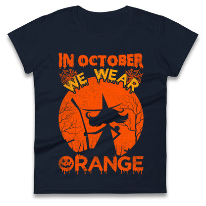 In October We Wear Orange Halloween t shirt
