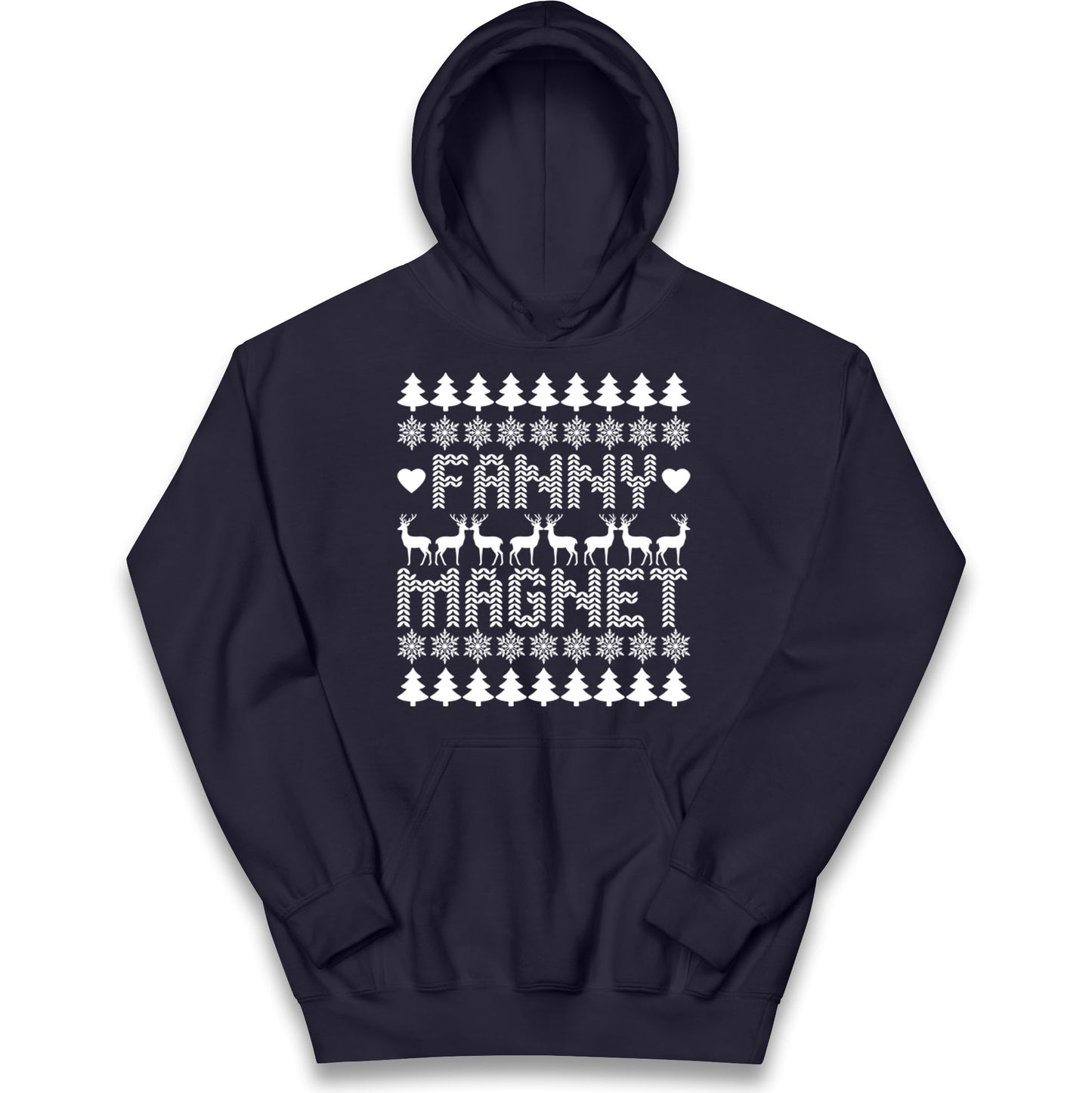 Fanny Magnet Christmas Kids Hoodie