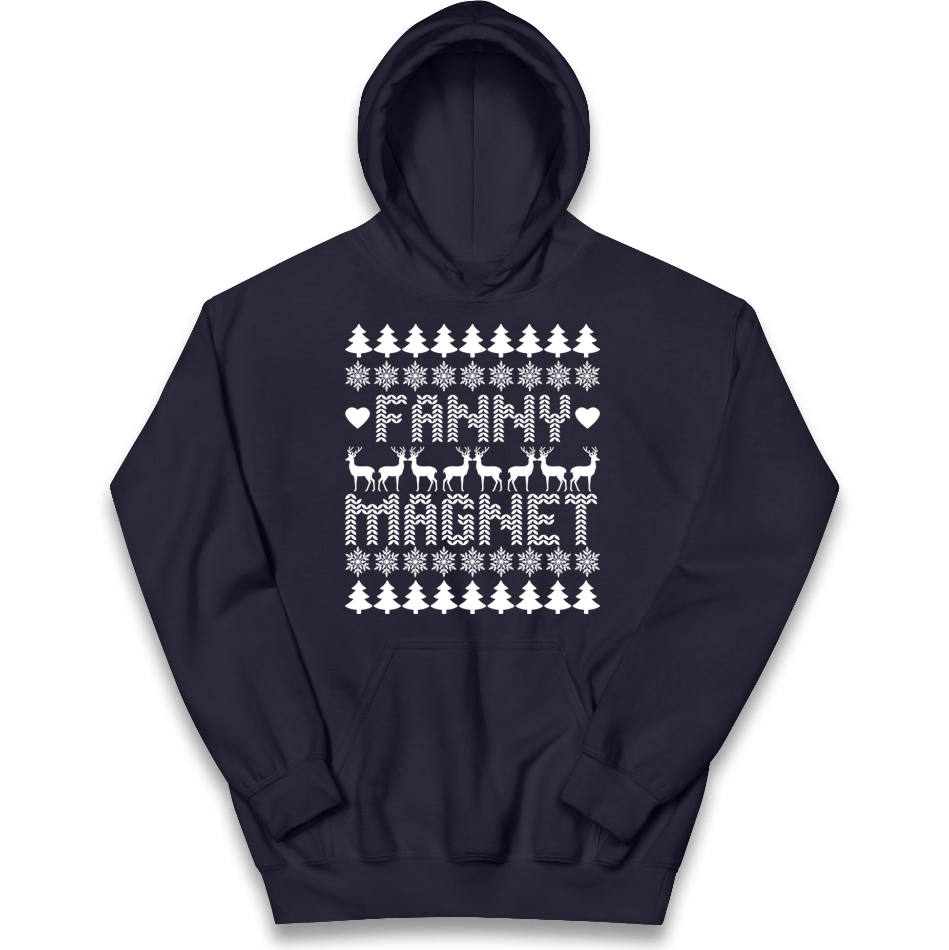 Fanny Magnet Christmas Kids Hoodie