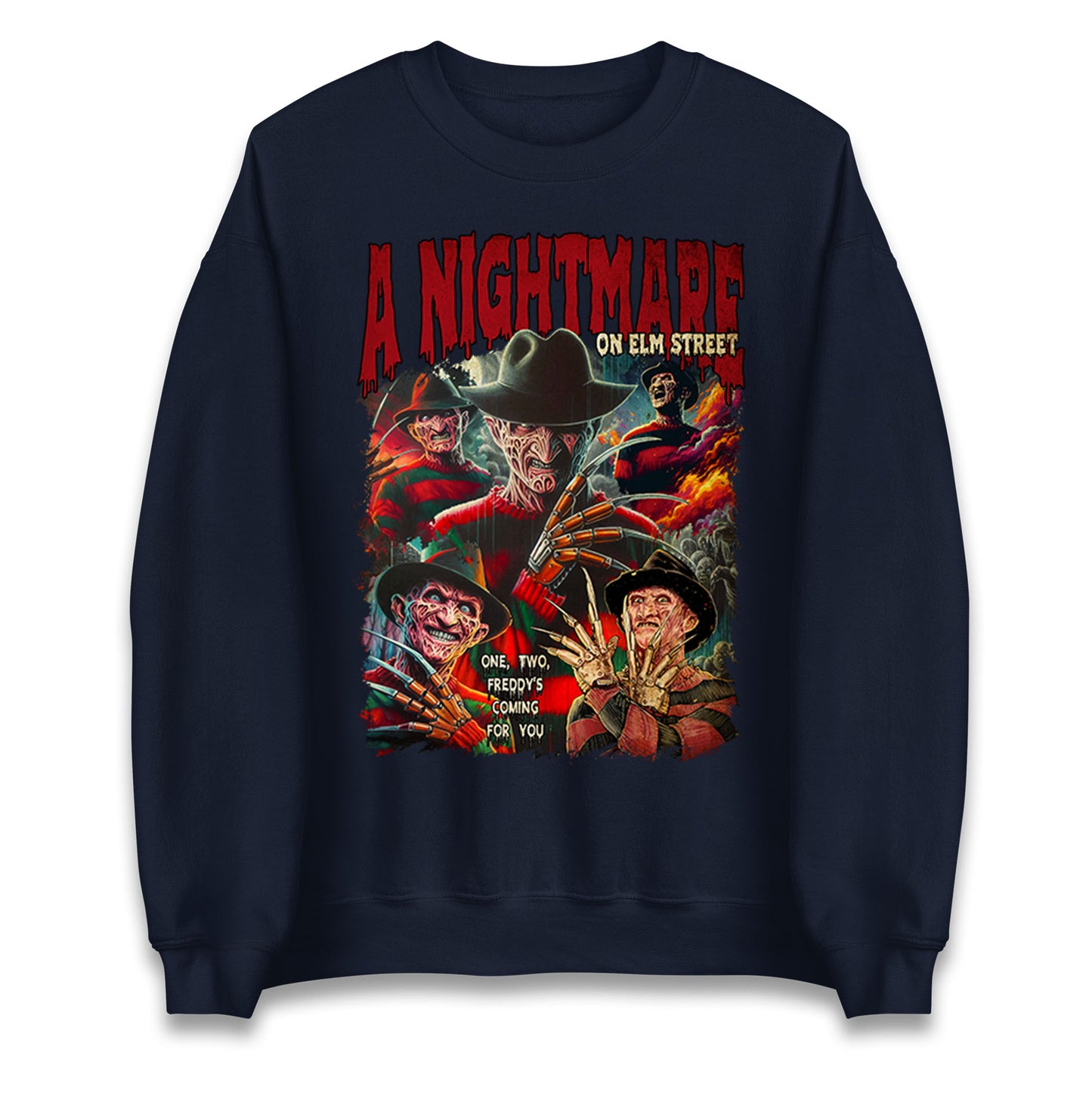 Al Nightmare on Elm Street Freddy Krueger Sweatshirt