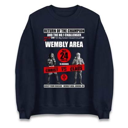 Jesus Christ Vs Santa Claus Jumper 