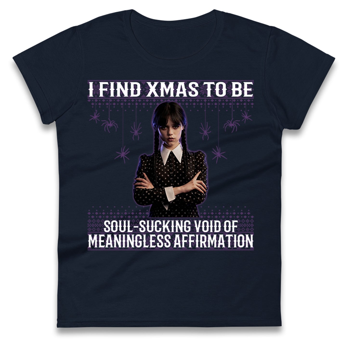 Wednesday Christmas Ladies T Shirt