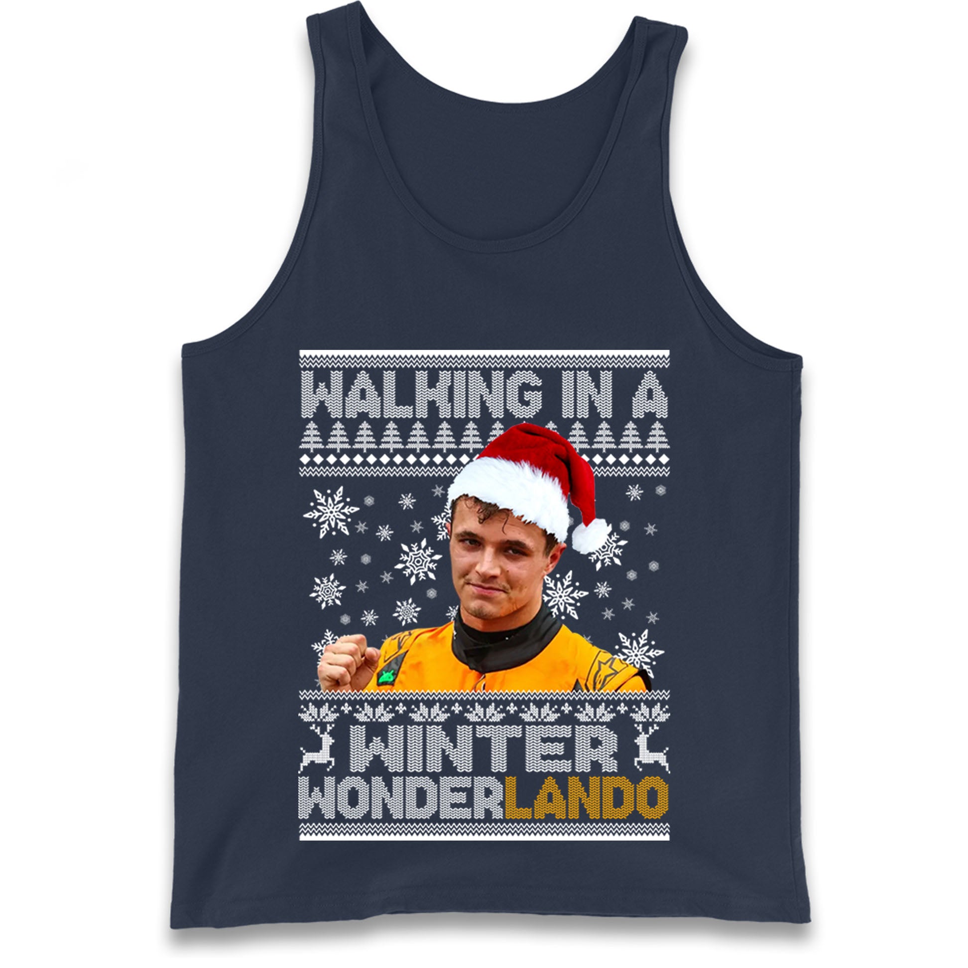 Lando Norris Christmas Tank Top