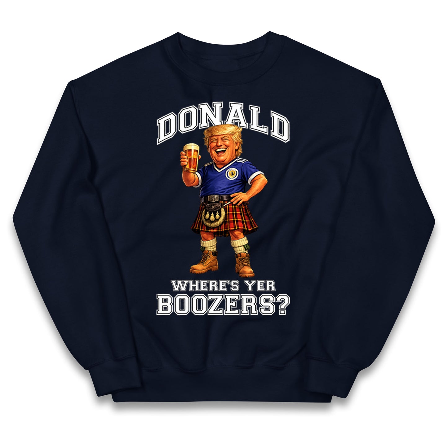 Donald Trump Scotland World Cup Kids Jumper