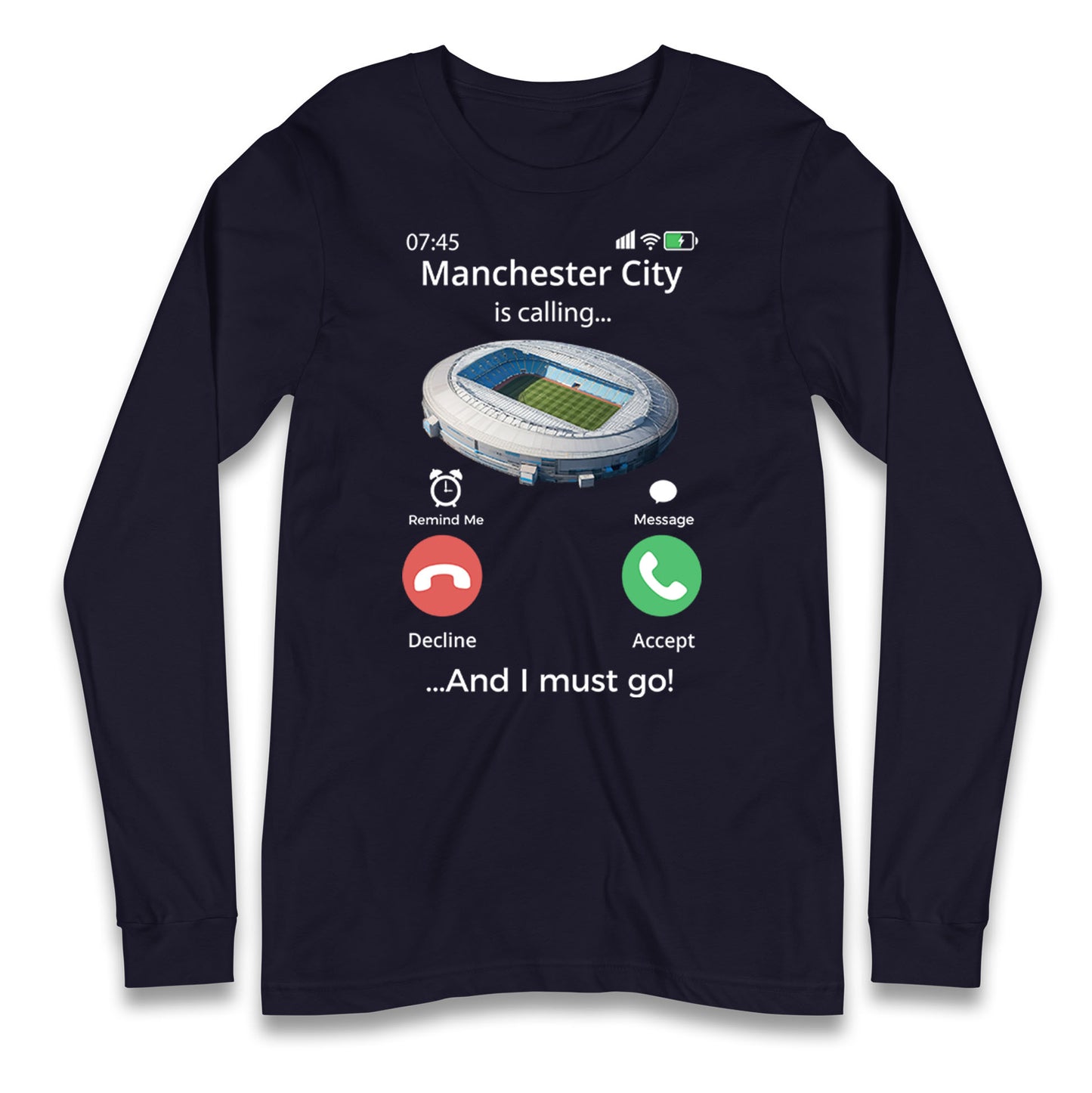 manchester city long sleeve t shirt