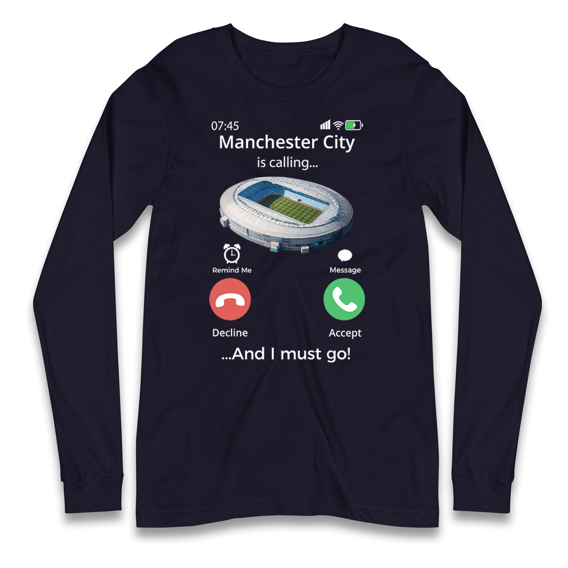 manchester city long sleeve t shirt