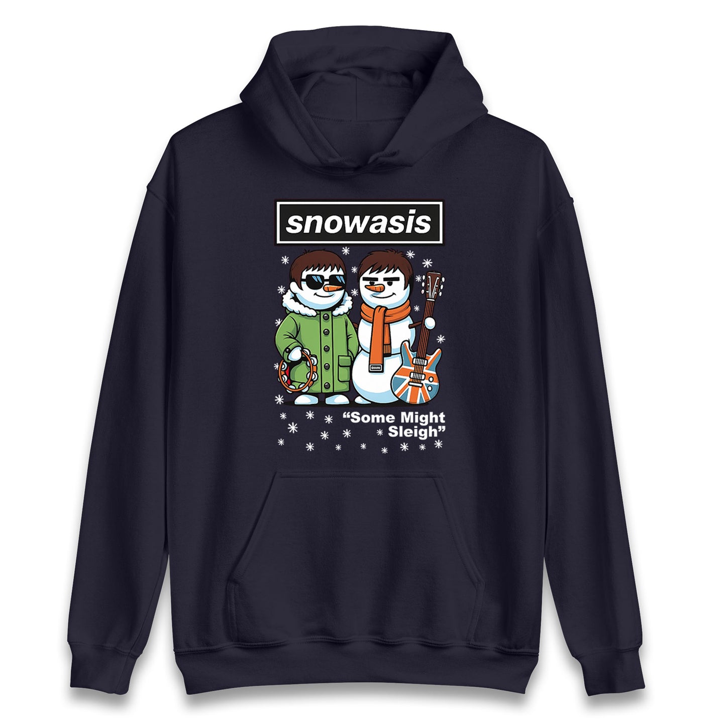 Funny Snowasis Might Sleigh Xmas Music Hoodie