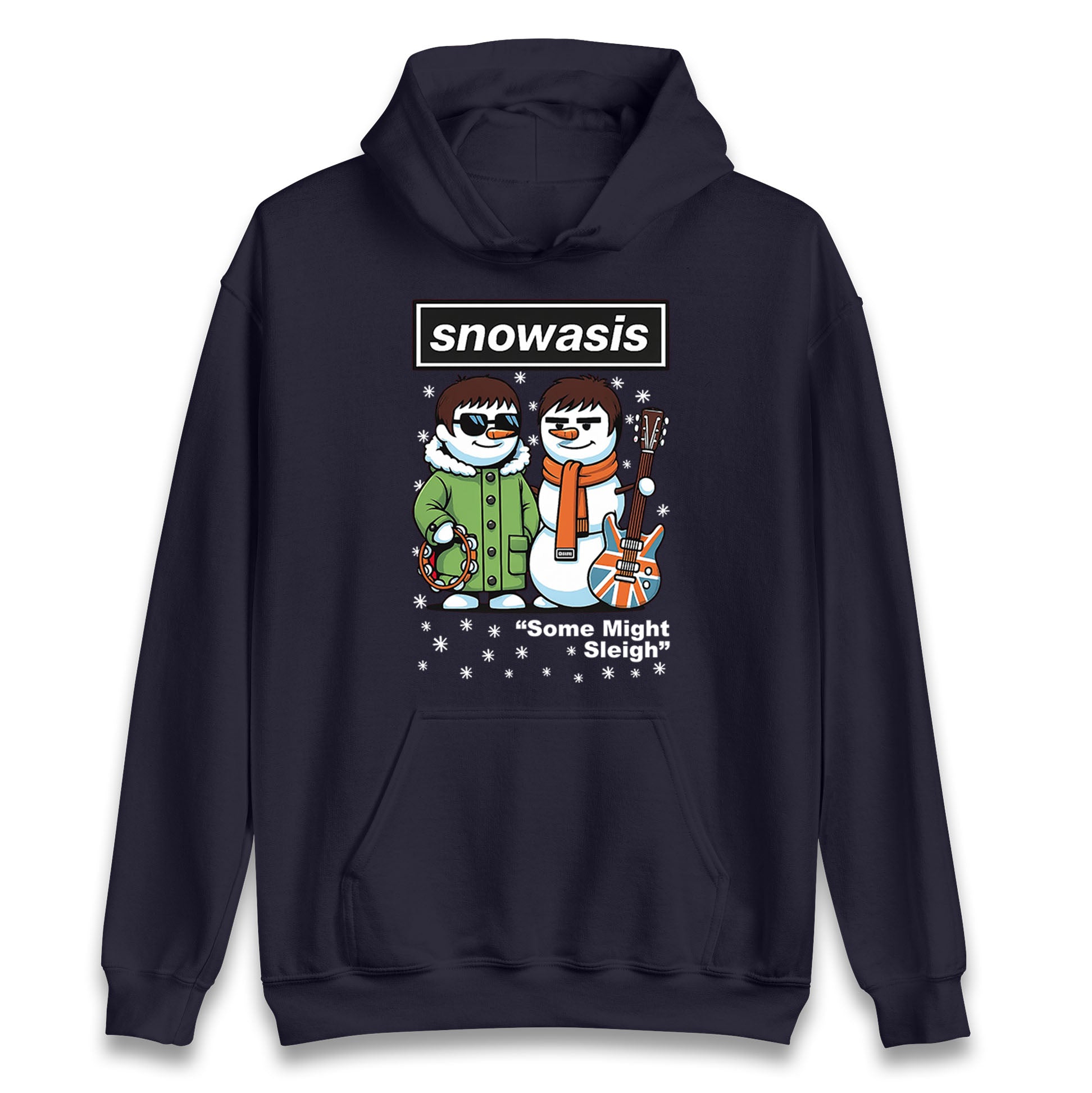 Funny Snowasis Might Sleigh Xmas Music Hoodie