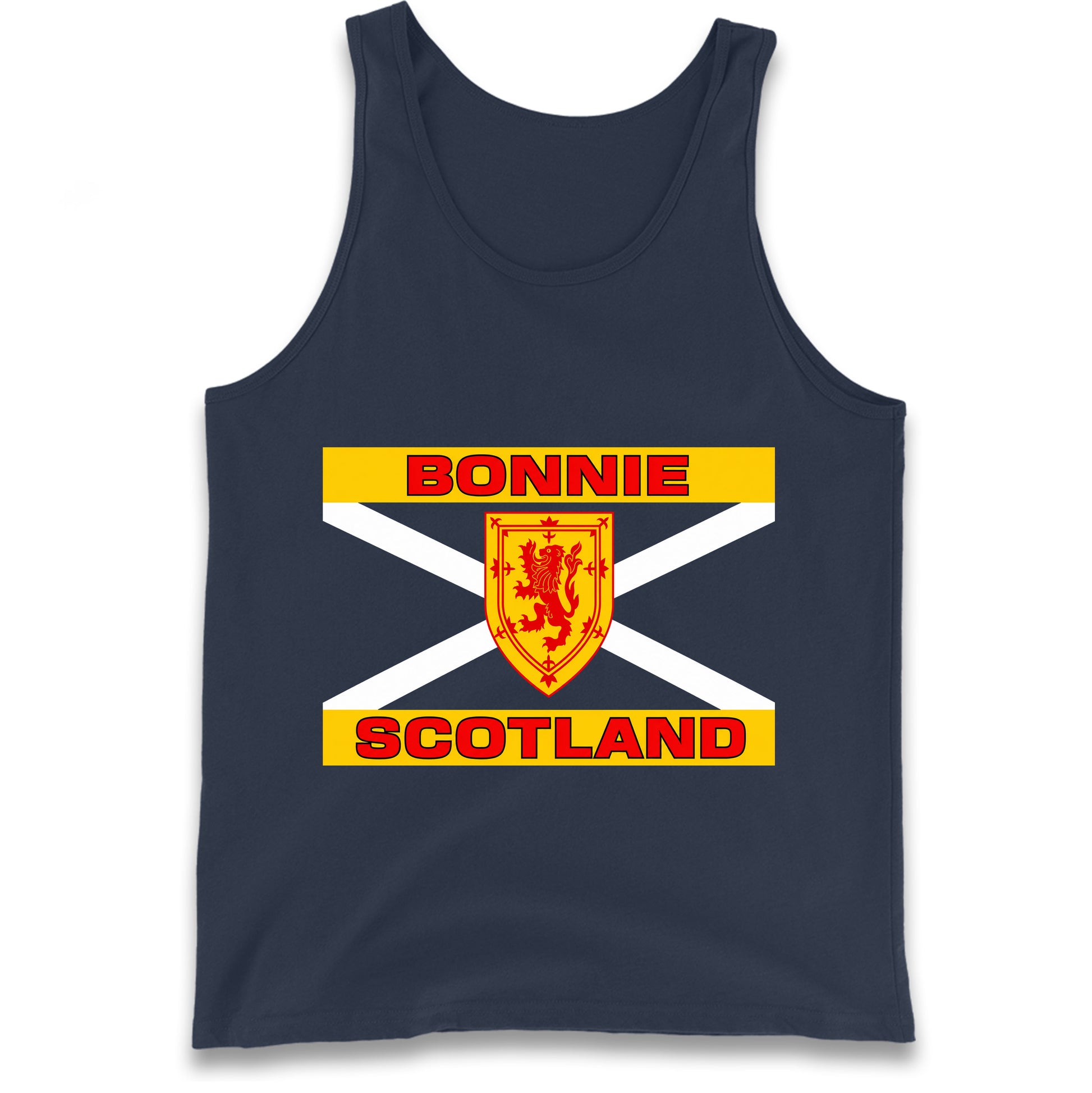 Bonnie Scotland Football Flag Tank Top